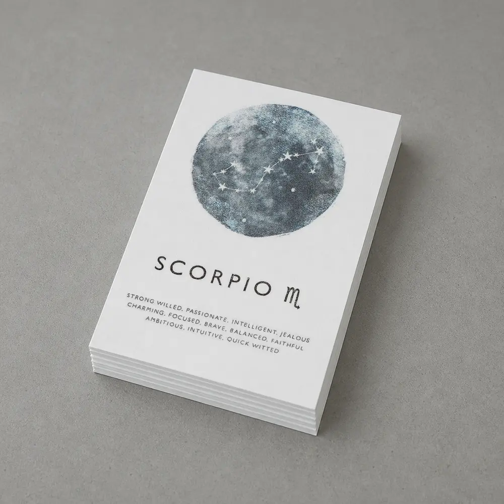Scorpio Zodiac Moon Constellation Art Print – Postcards