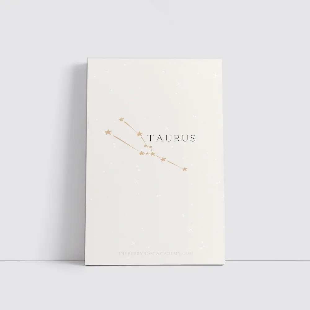 Taurus Constellation Stars Minimal Beige Art – Wall Art