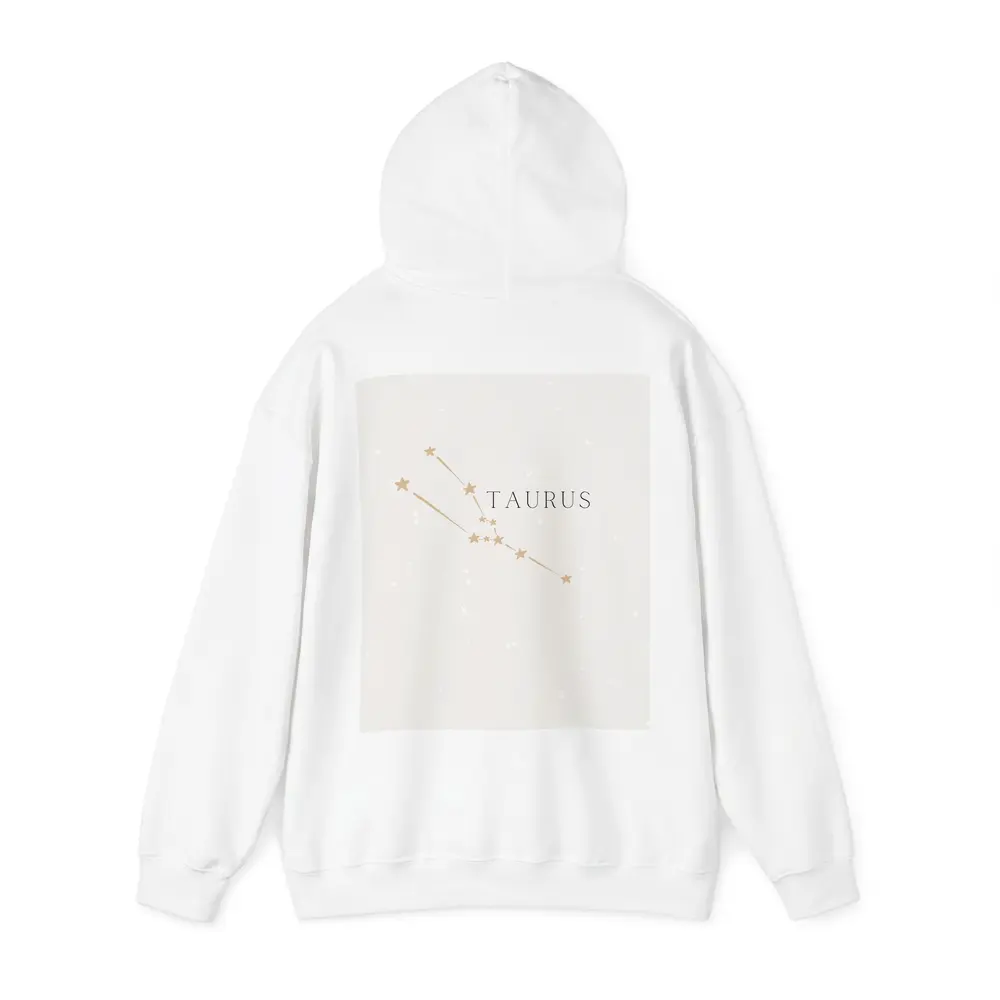 Taurus Constellation Stars Minimal Beige Art – Hoodies