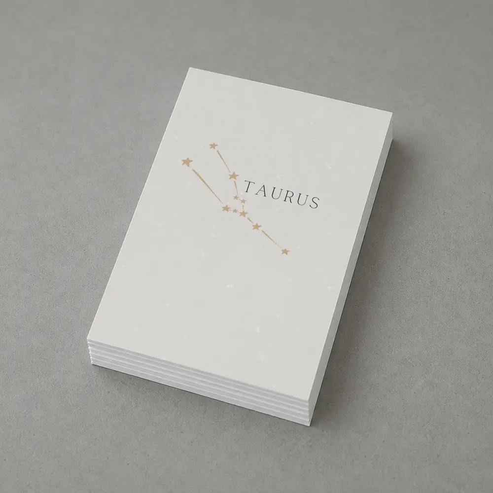 Taurus Constellation Stars Minimal Beige Art – Postcards