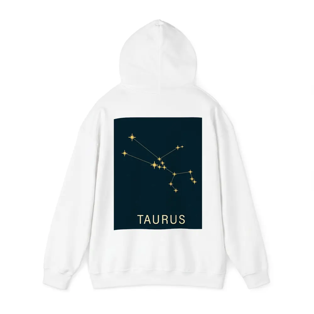 Taurus Constellation Gold Stars Dark Blue – Hoodies