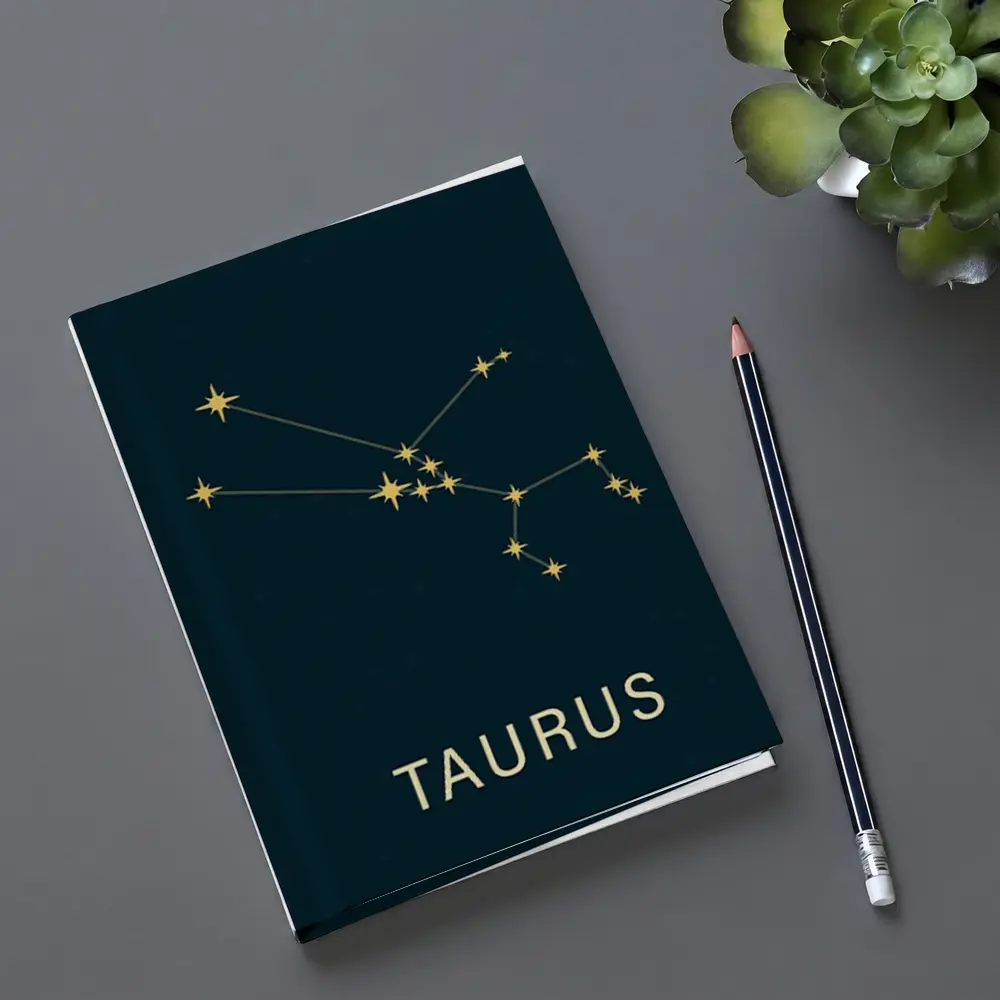 Taurus Constellation Gold Stars Dark Blue – Notebooks