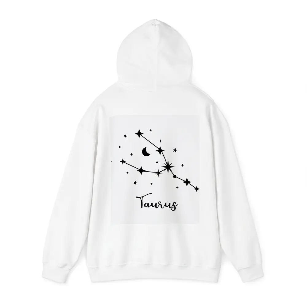 Taurus Constellation Stars Moon Black White – Hoodies