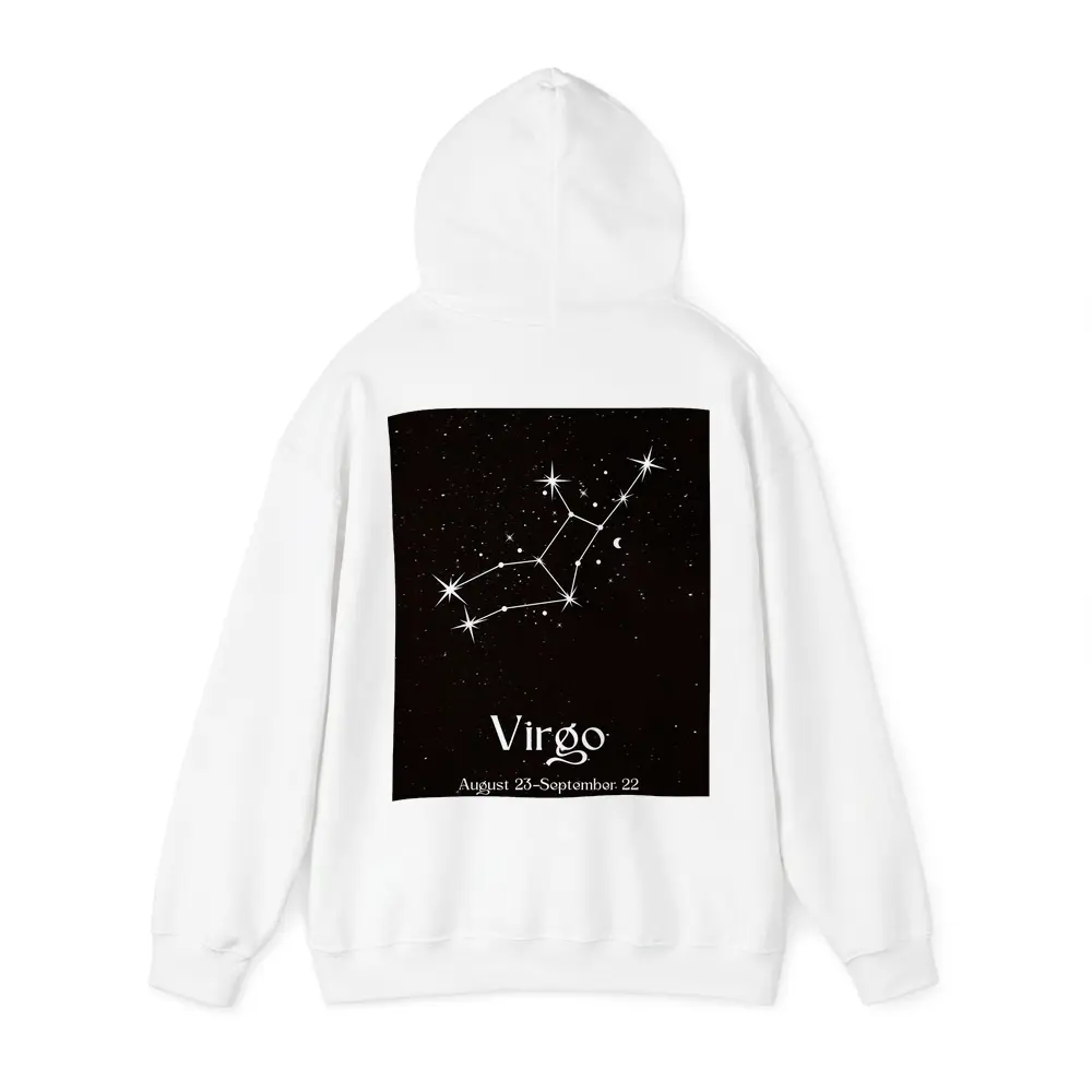 Virgo Constellation Stars Black Night Sky – Hoodies