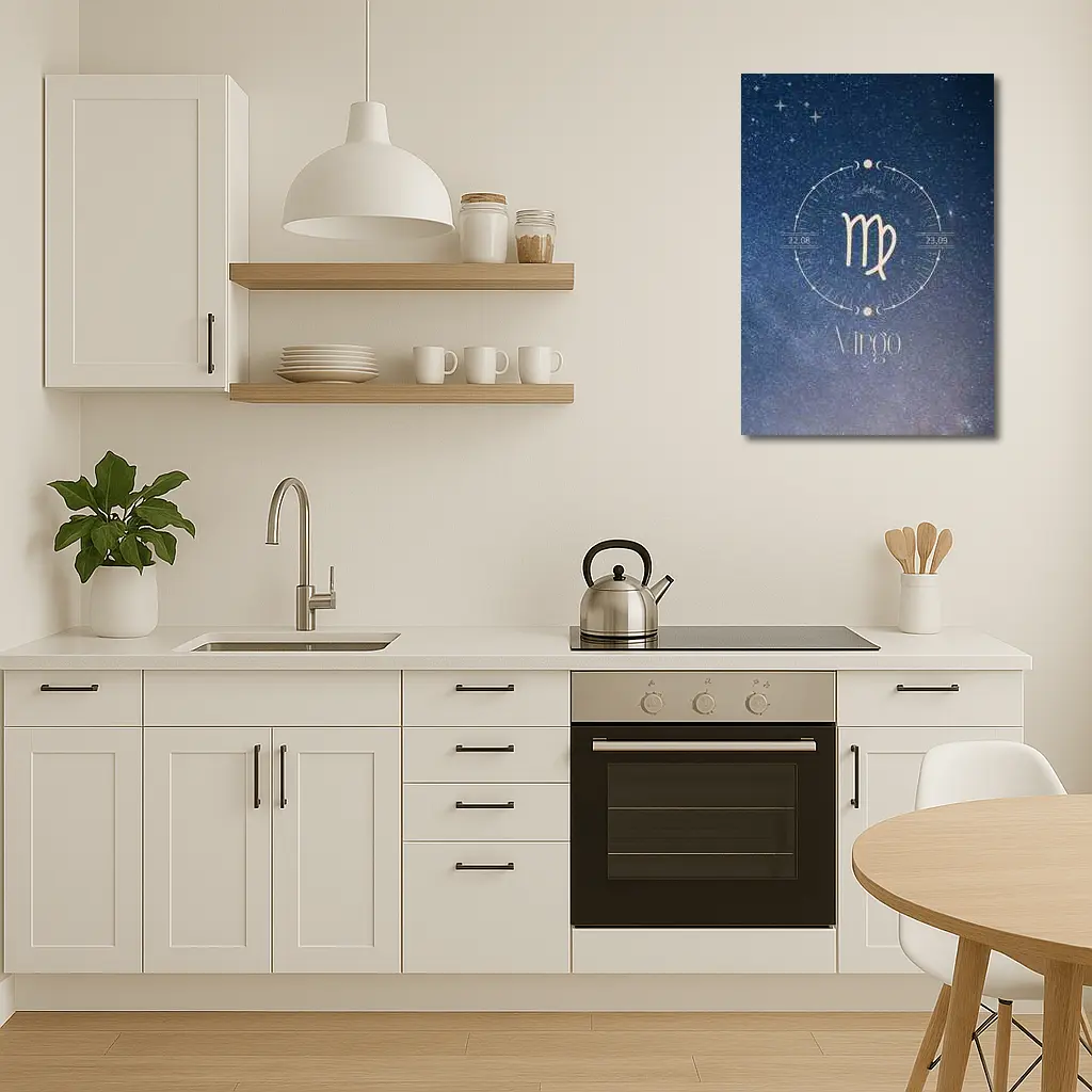 Virgo Zodiac Sign Starry Night Sky – Wall Art