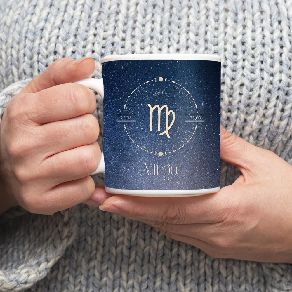 Virgo Zodiac Sign Starry Night Sky – Mugs