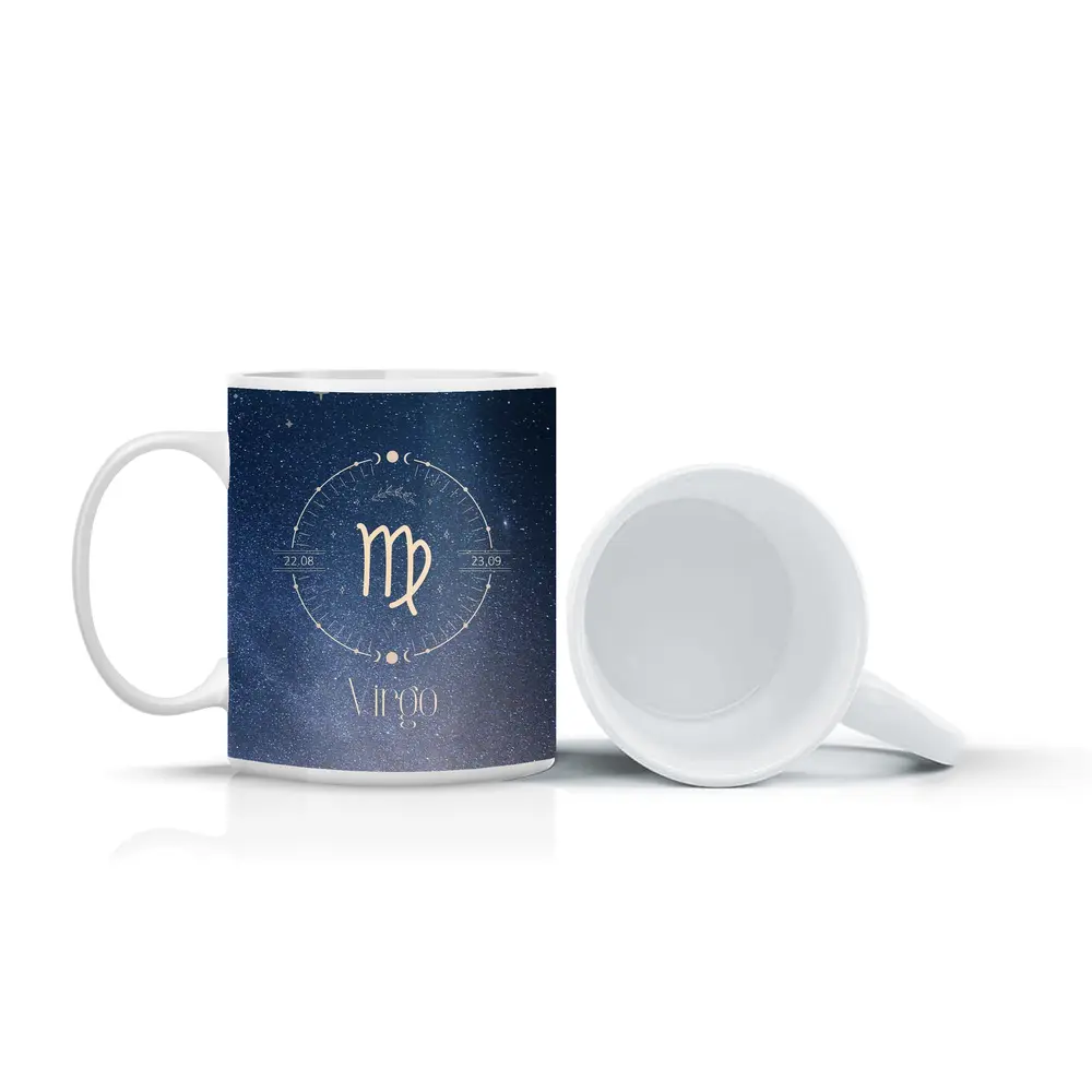 Virgo Zodiac Sign Starry Night Sky – Mugs