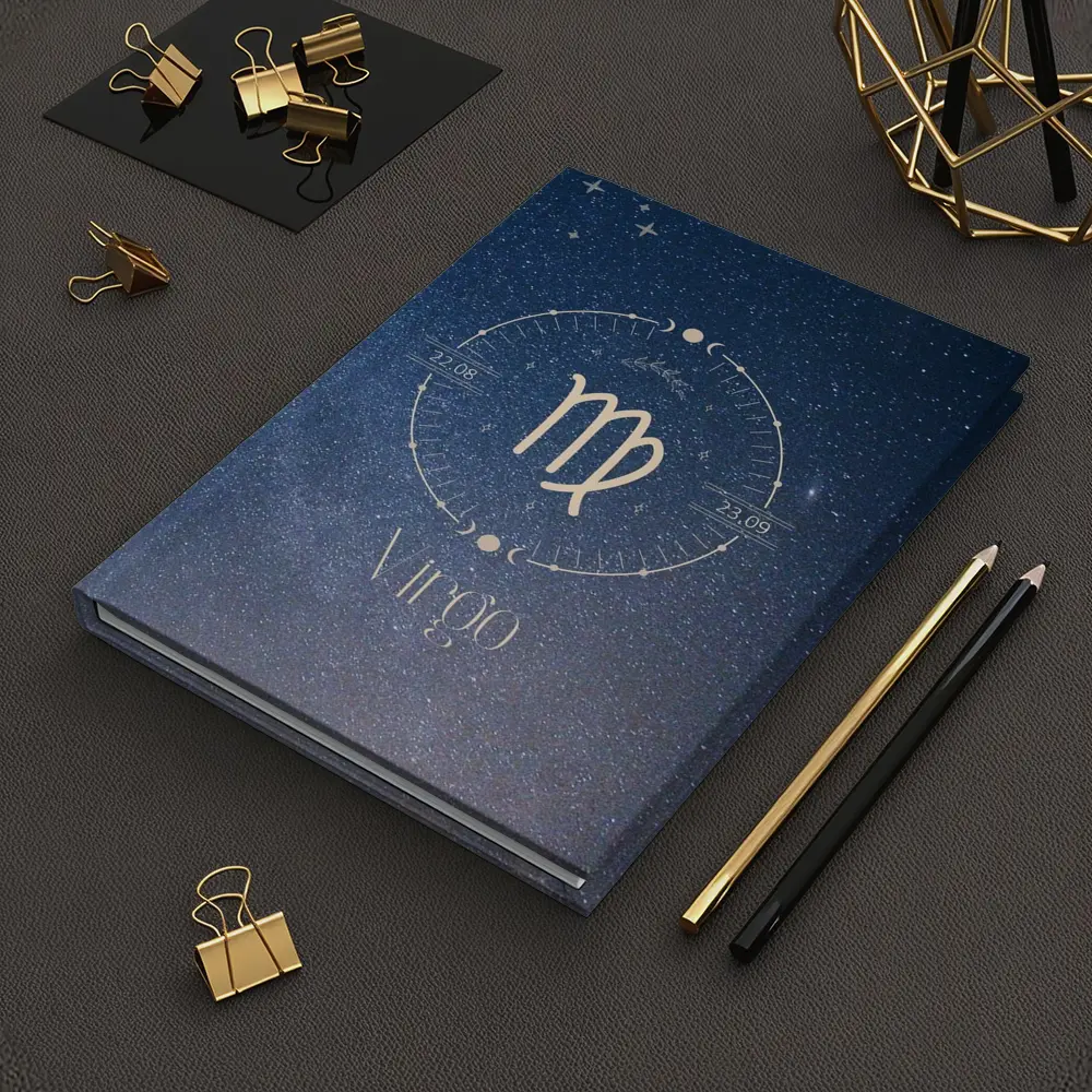 Virgo Zodiac Sign Starry Night Sky – Notebooks
