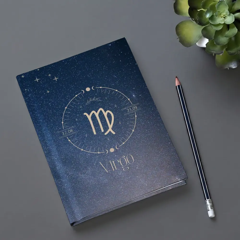 Virgo Zodiac Sign Starry Night Sky – Notebooks