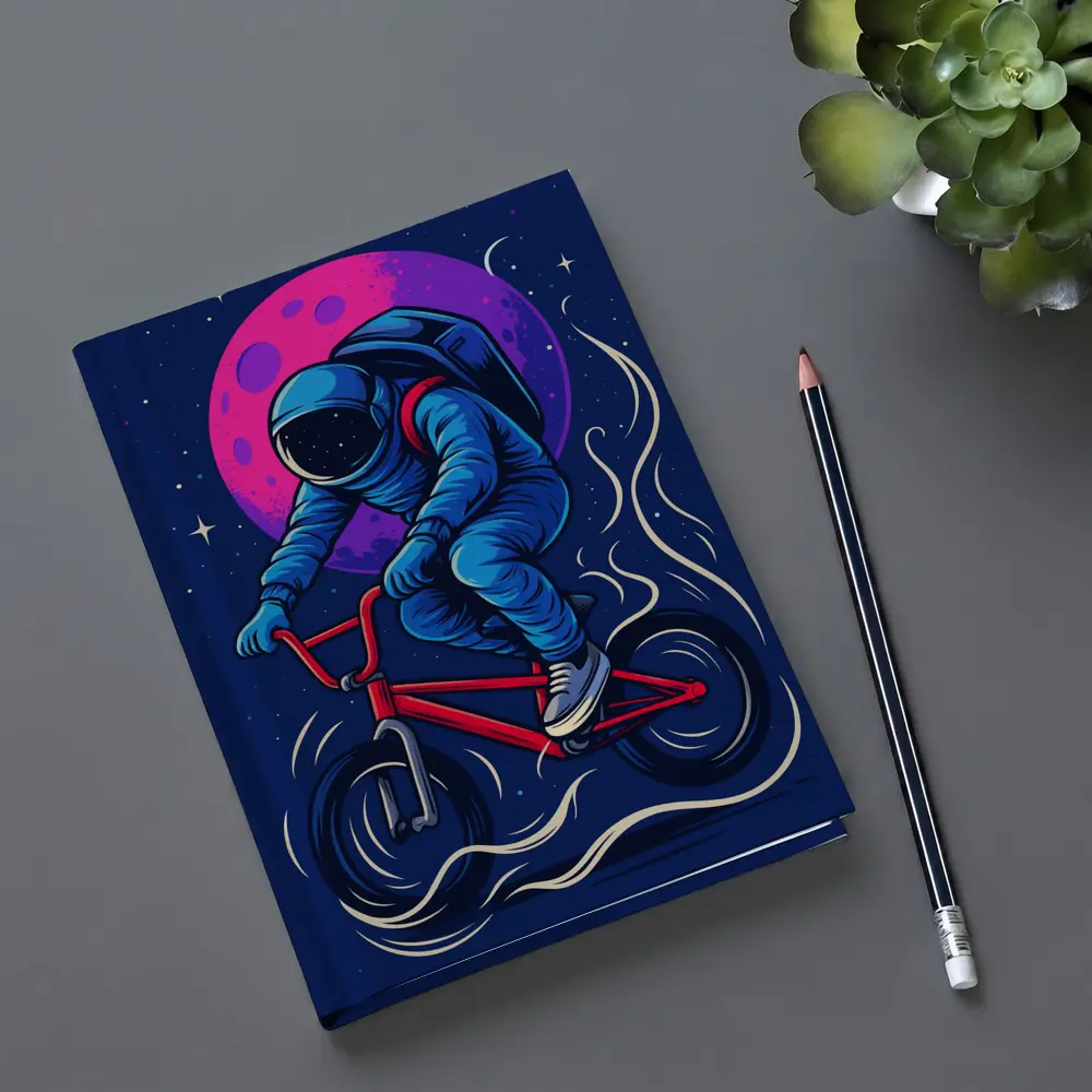 Astronaut Riding BMX Bike In Space – Notebooks