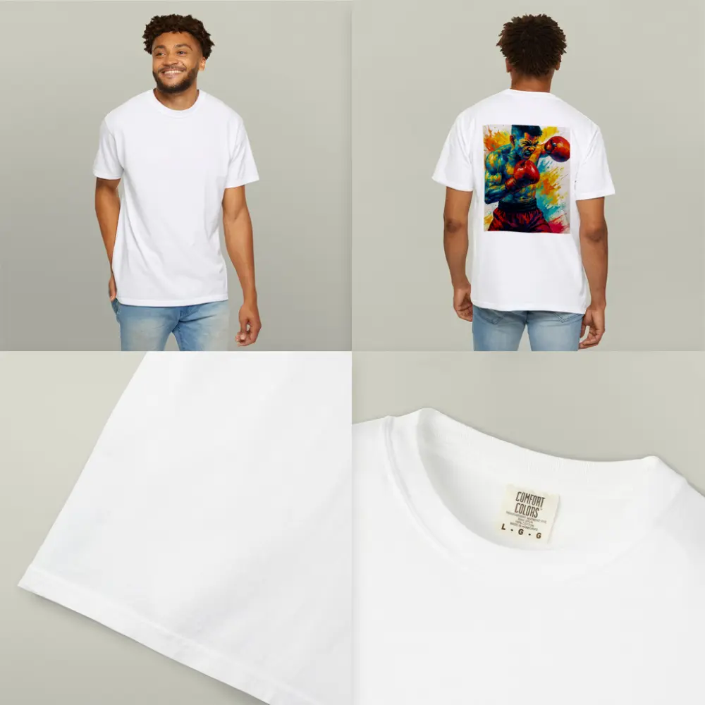 Boxing Fighter Explosive Colorful Paint Splash Art – T-Shirts