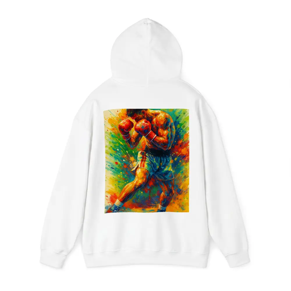 Boxer Fighter Colorful Splash Paint Art – Hoodies