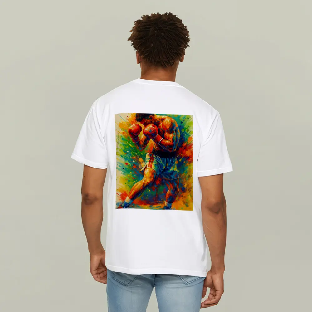 Boxer Fighter Colorful Splash Paint Art – T-Shirts