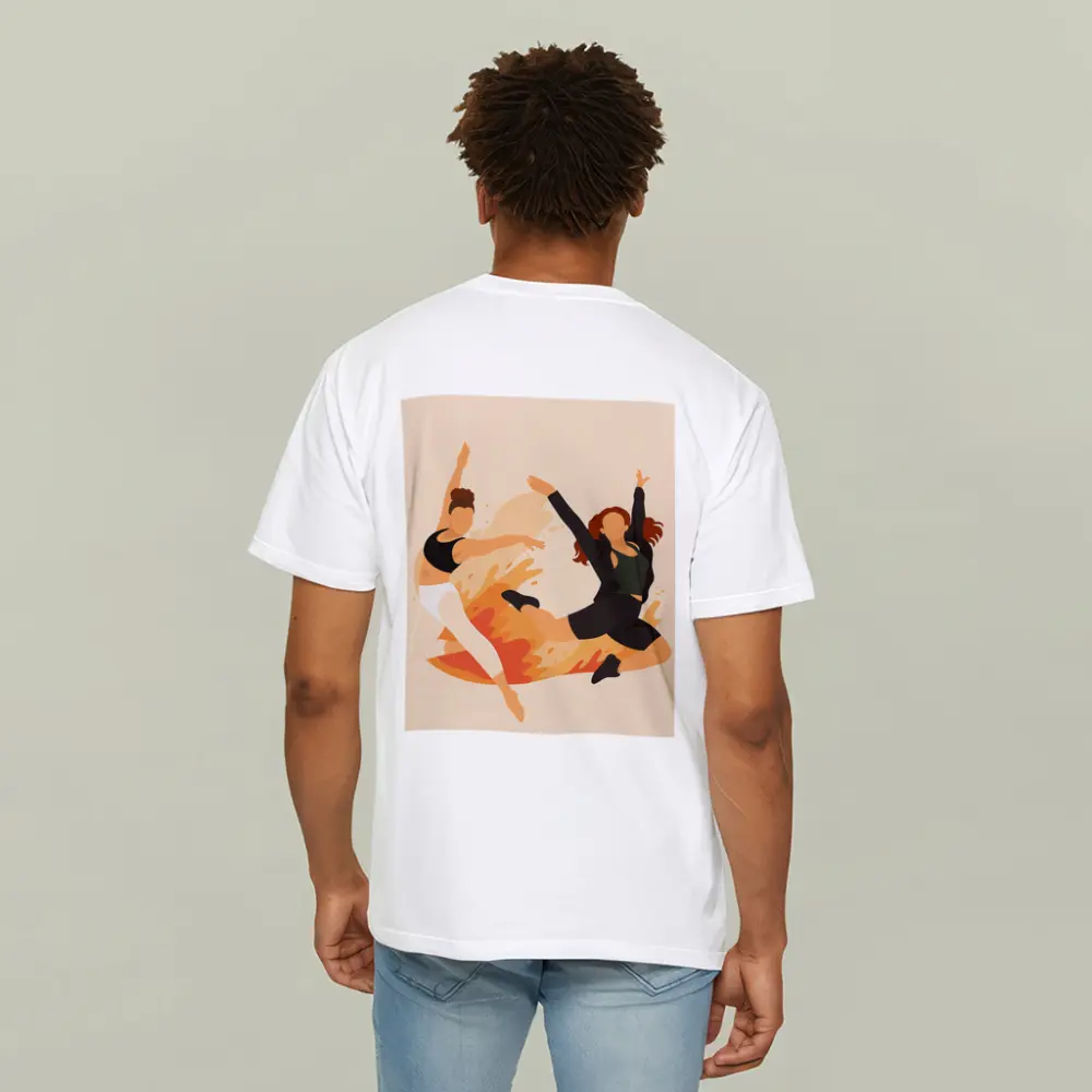 Two Women Dancing Flat Art Style – T-Shirts