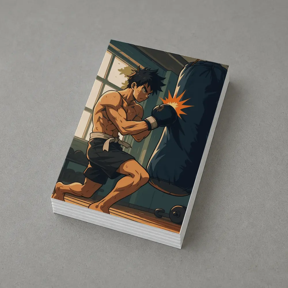 Anime Boxer Training Punch Bag Gym – Postcards