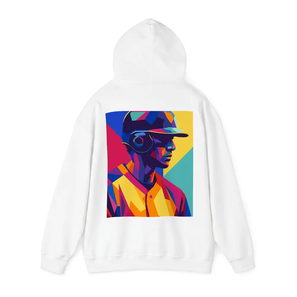 Baseball Player Bold Geometric Pop Art – Hoodies