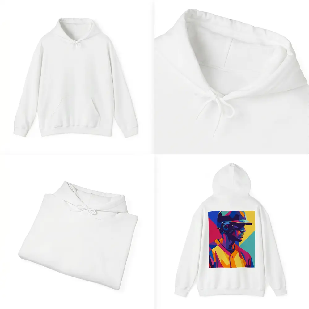 Baseball Player Bold Geometric Pop Art – Hoodies