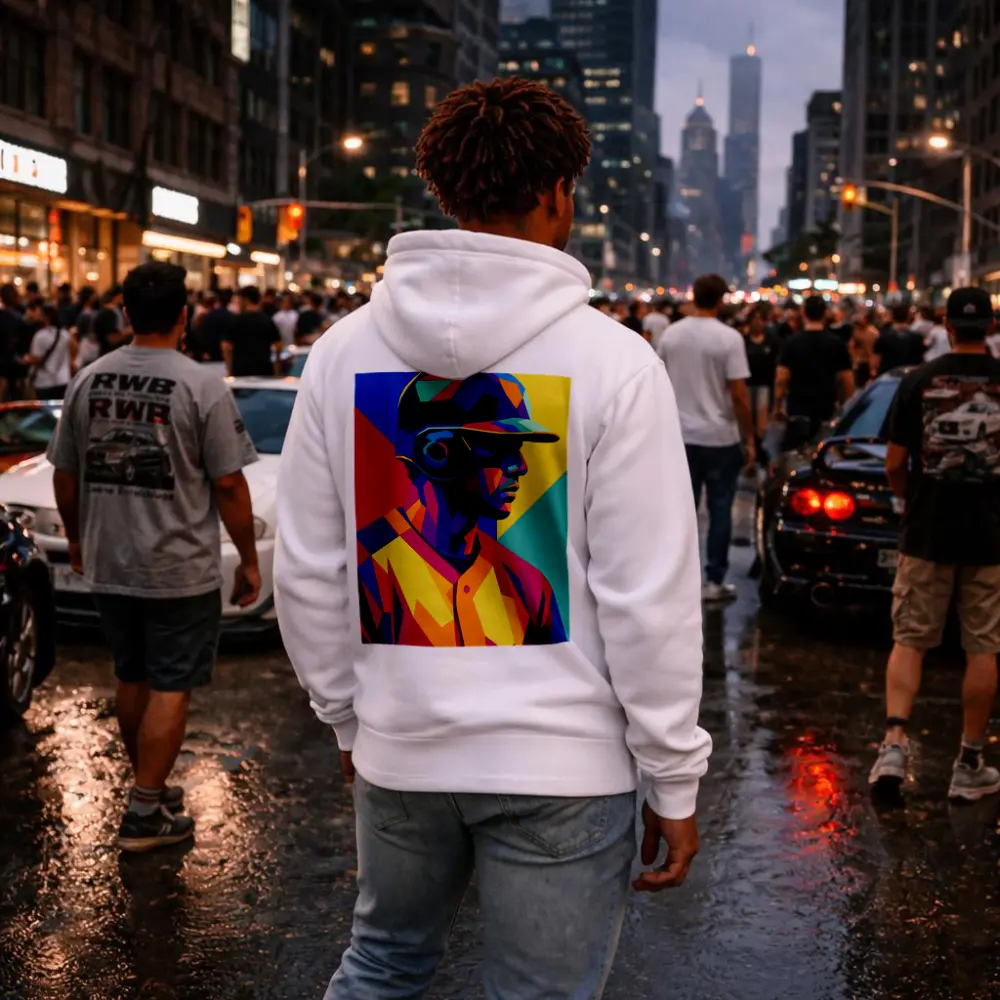 Baseball Player Bold Geometric Pop Art – Hoodies