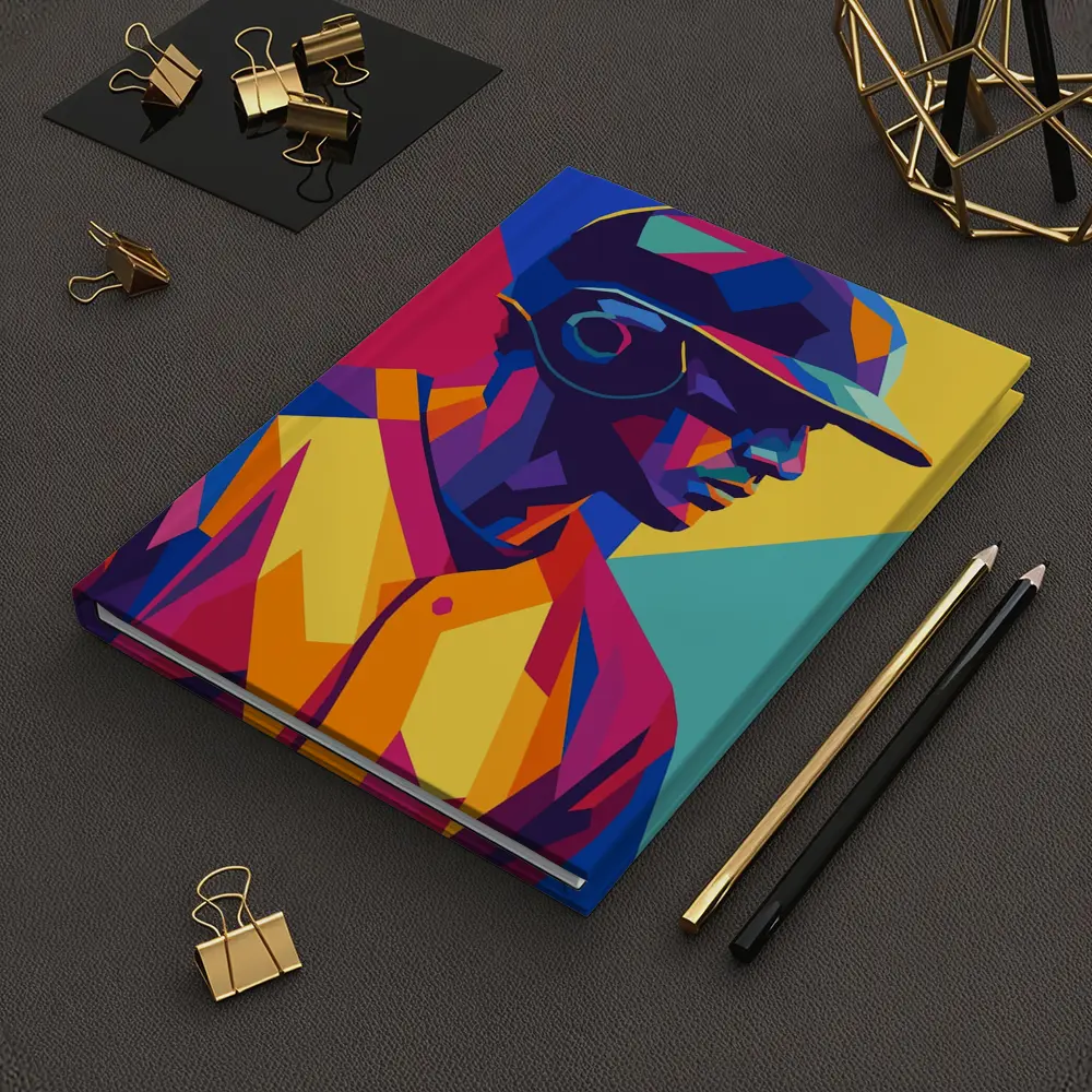 Baseball Player Bold Geometric Pop Art – Notebooks