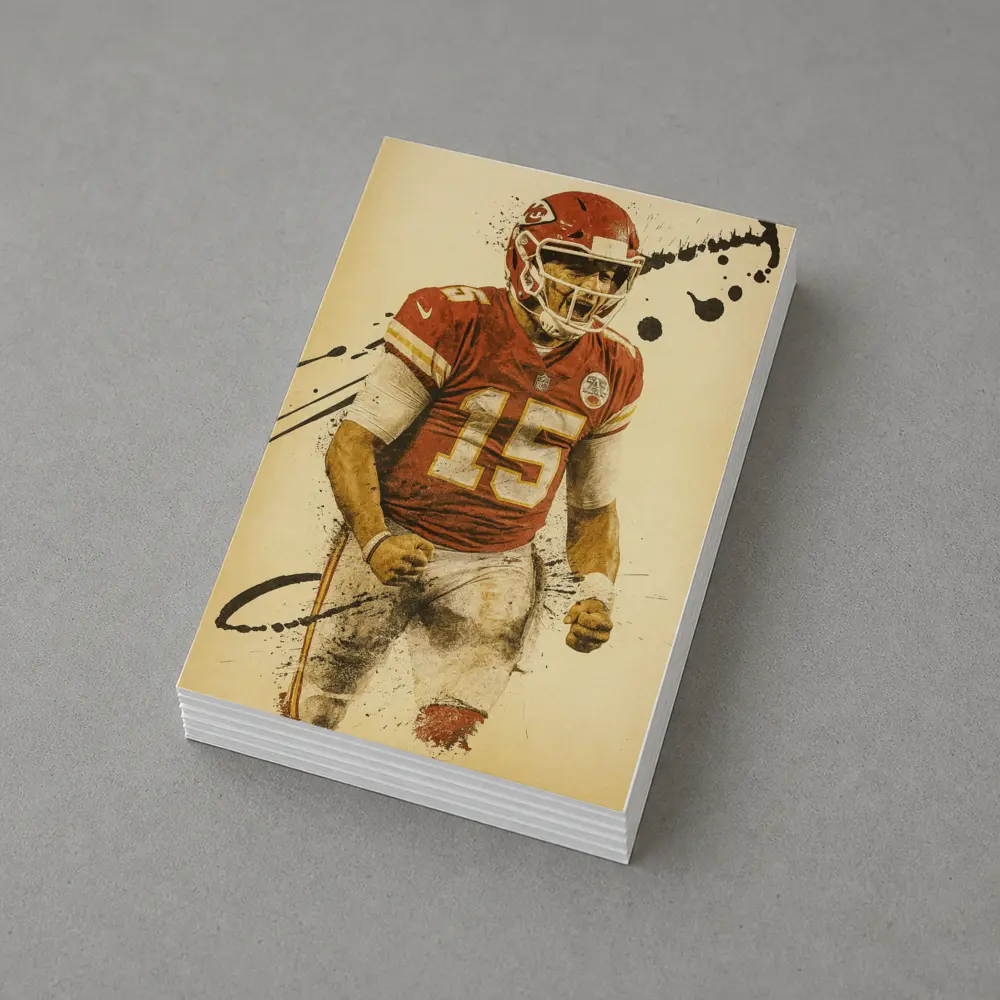 Kansas City Chiefs Number Fifteen Quarterback Art – Postcards