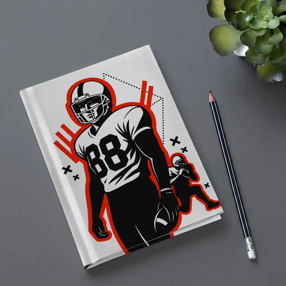 American Football Player Number Eighty Eight Art – Notebooks
