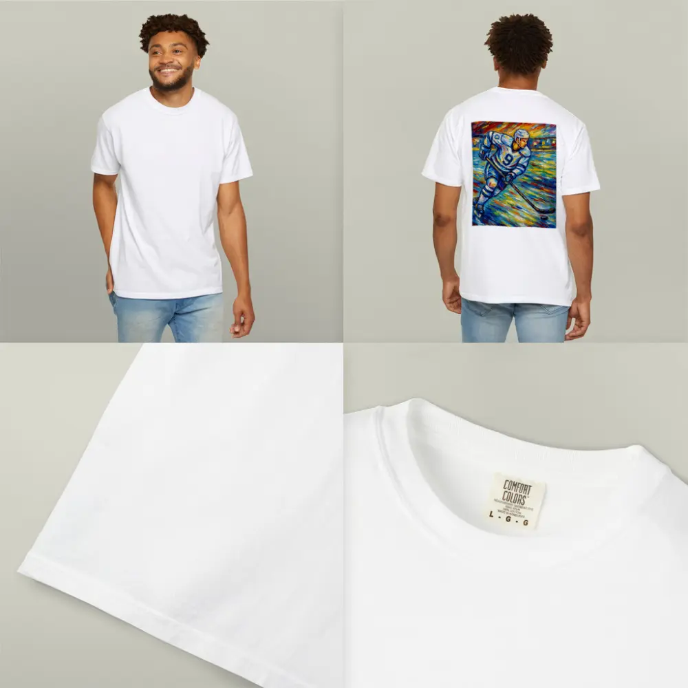 Hockey Player Impressionist Colorful Ice Rink – T-Shirts