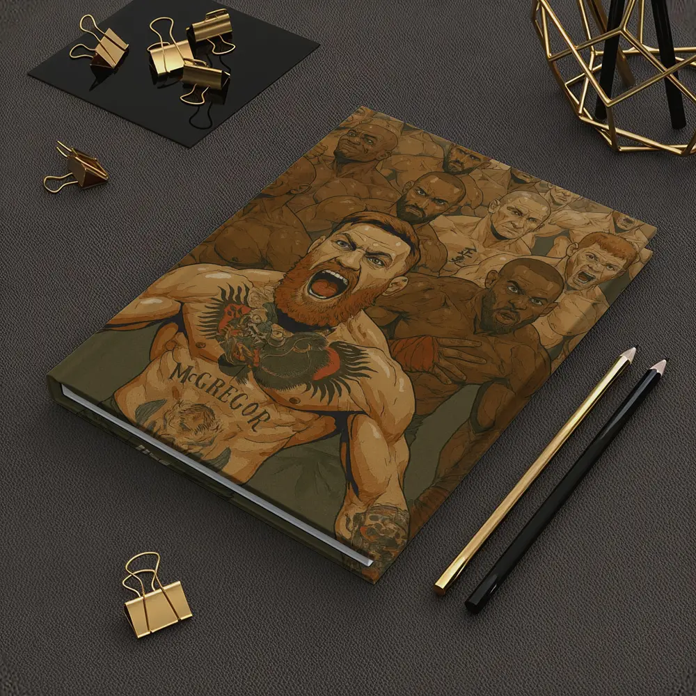 McGregor UFC Fighter Crowd Illustration Art – Notebooks