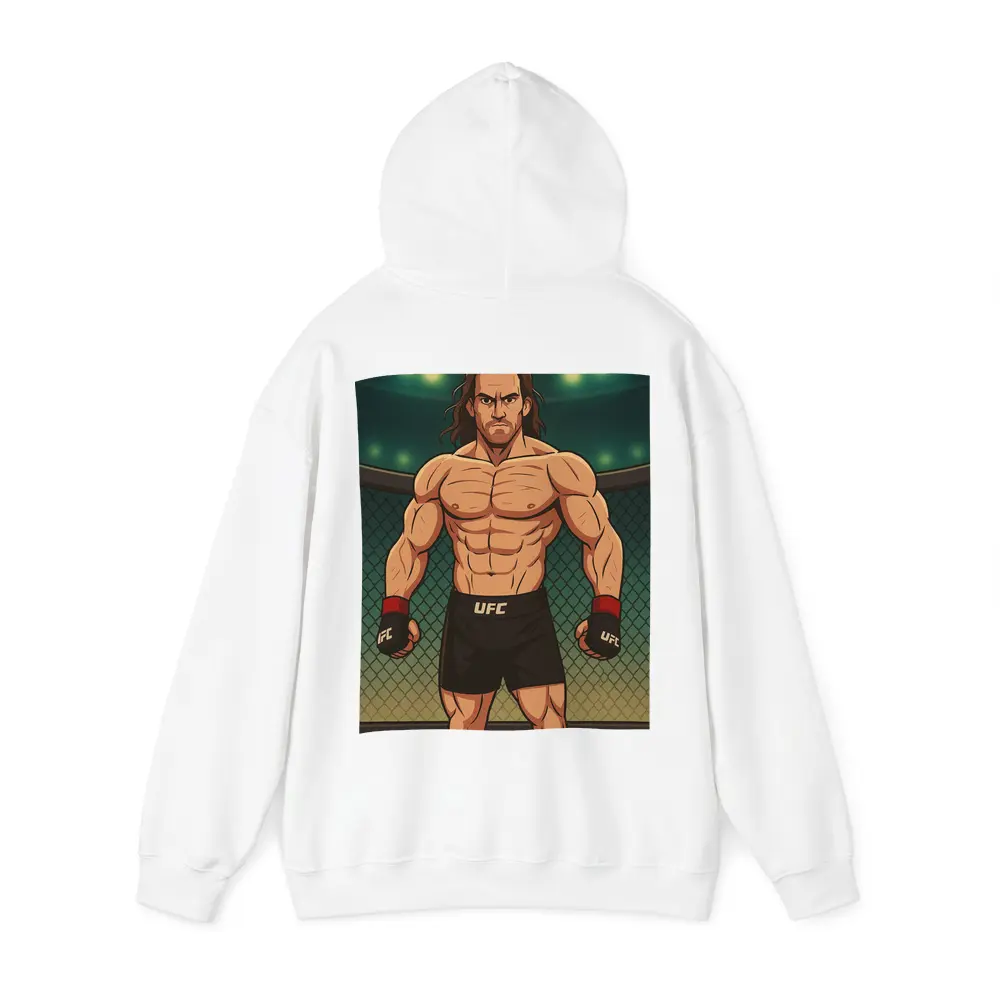 Anime UFC Fighter Standing In Octagon – Hoodies