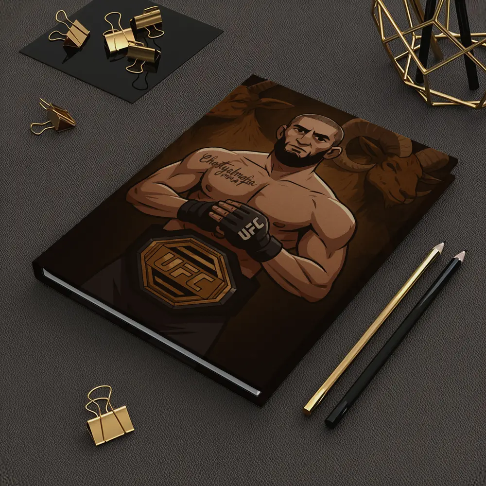 UFC Champion Fighter Anime Art Ram Background – Notebooks
