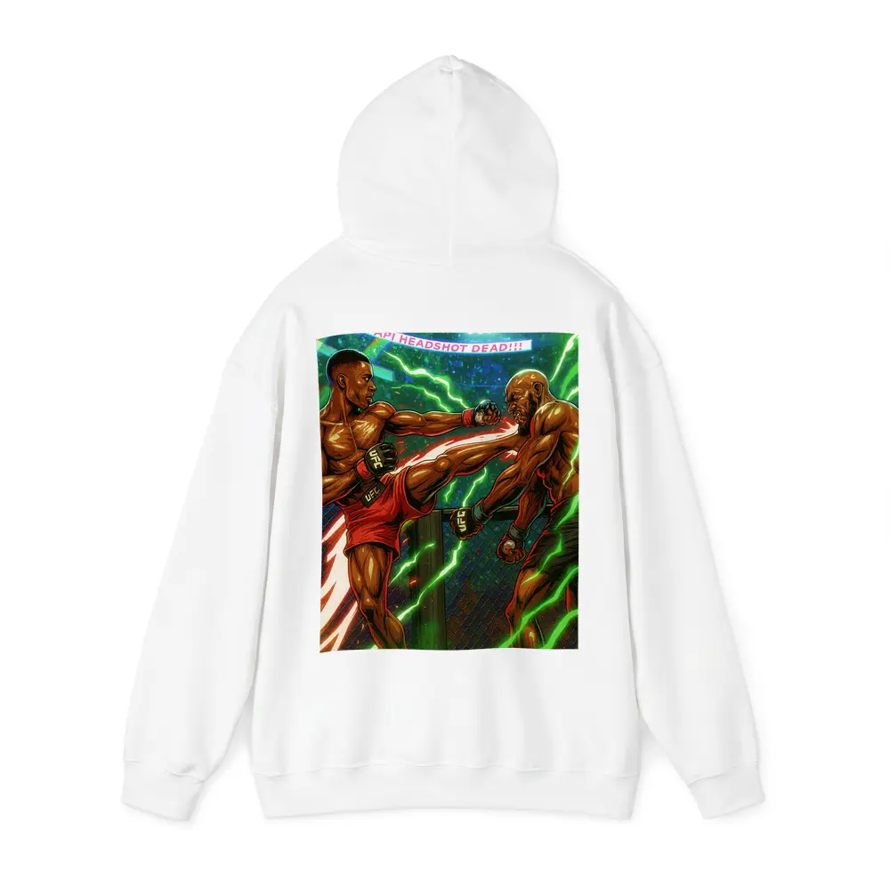 MMA Fighter Head Kick Octagon Comic Art – Hoodies