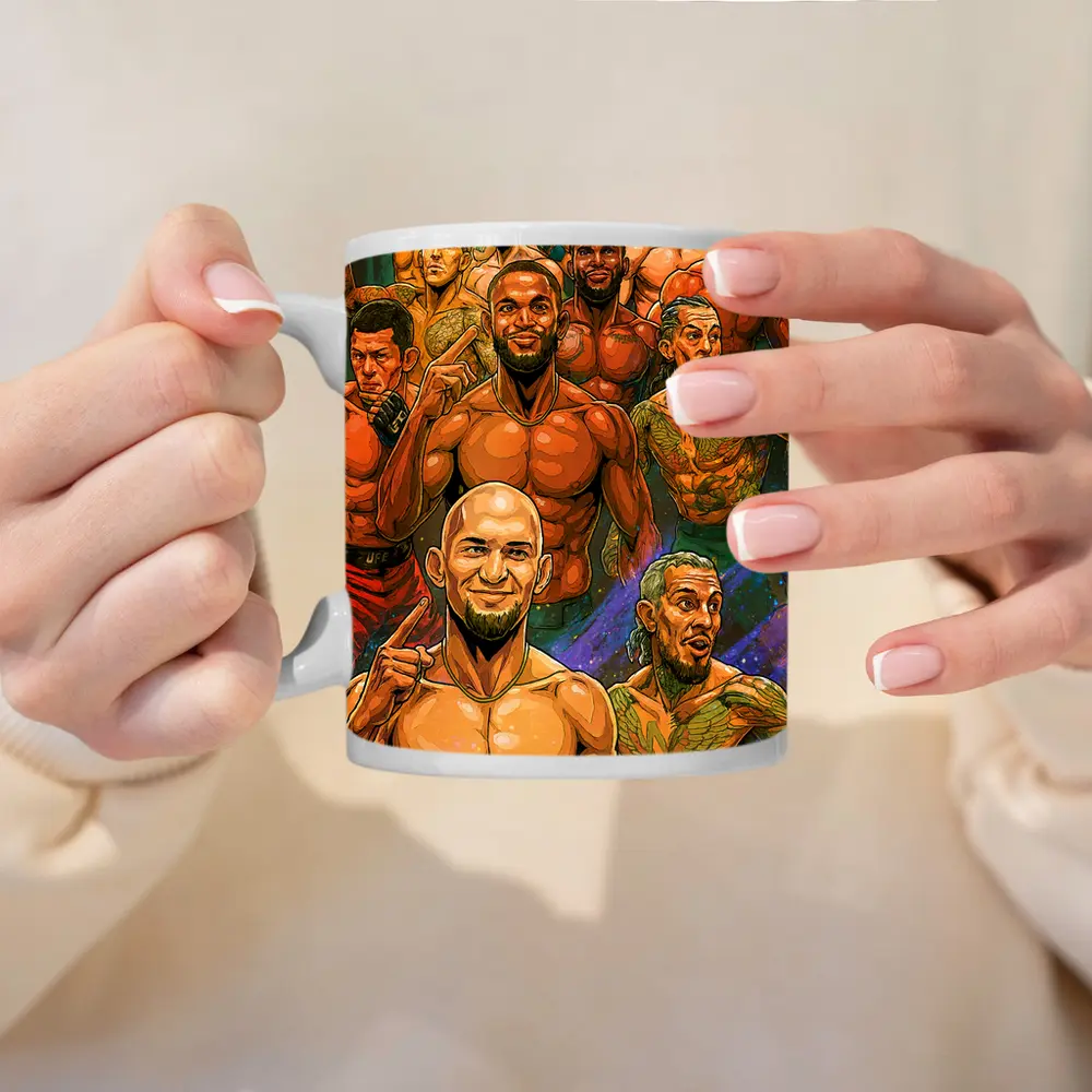 MMA UFC Fighters Comic Art Illustration – Mugs