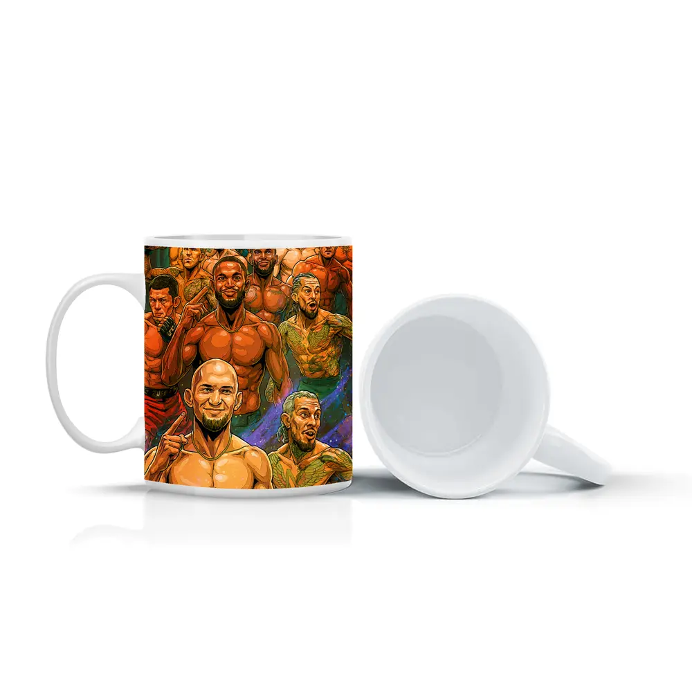 MMA UFC Fighters Comic Art Illustration – Mugs