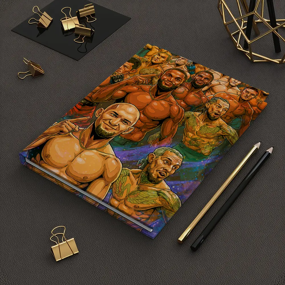 MMA UFC Fighters Comic Art Illustration – Notebooks
