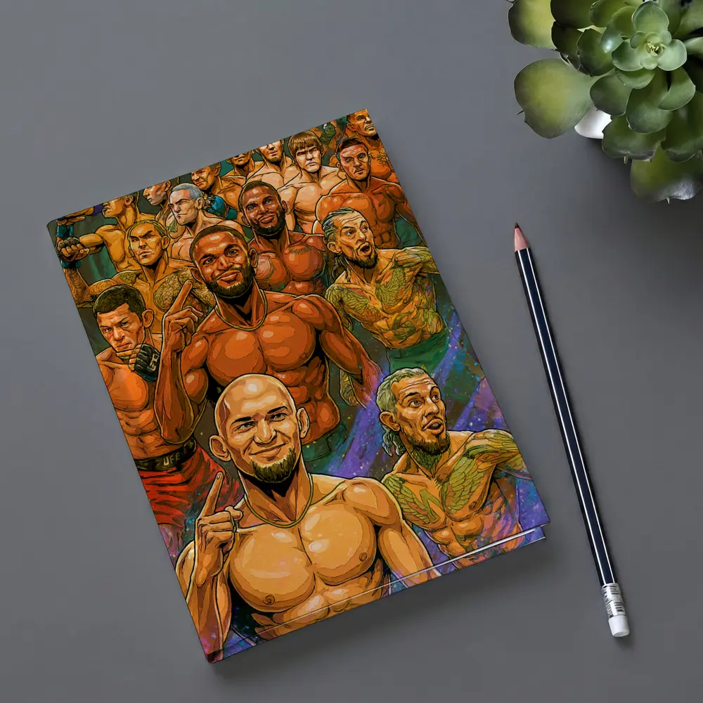 MMA UFC Fighters Comic Art Illustration – Notebooks