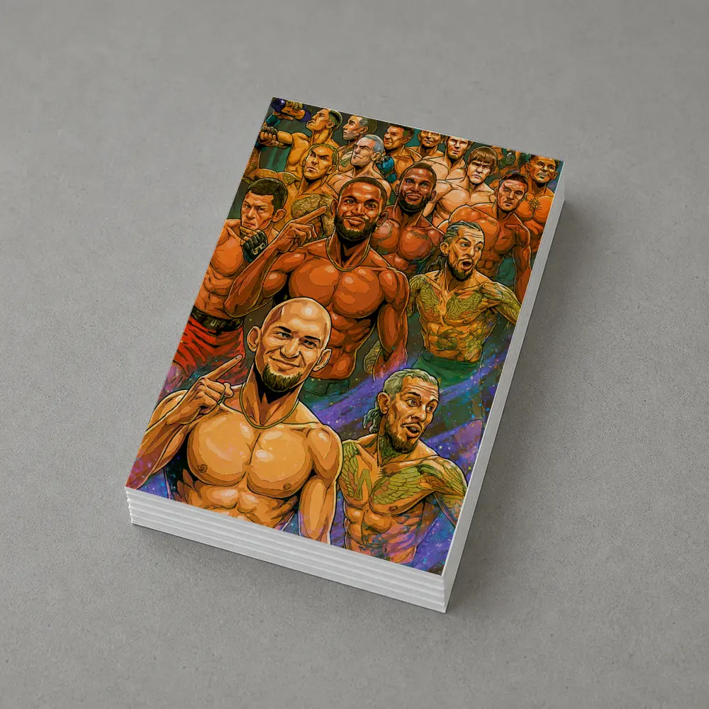 MMA UFC Fighters Comic Art Illustration – Postcards