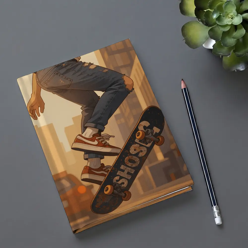 Skater Kickflip Anime Art Urban Street – Notebooks