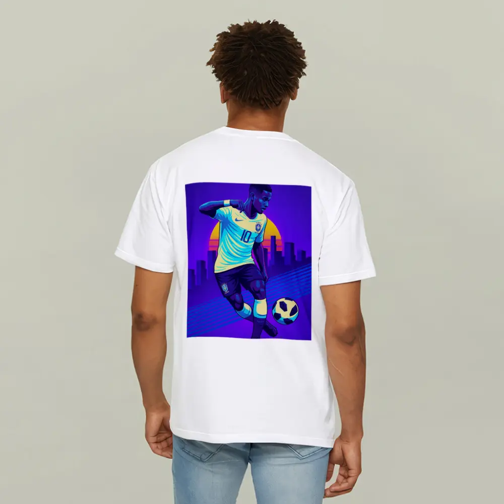Brazil Soccer Player Number Ten Retro City – T-Shirts