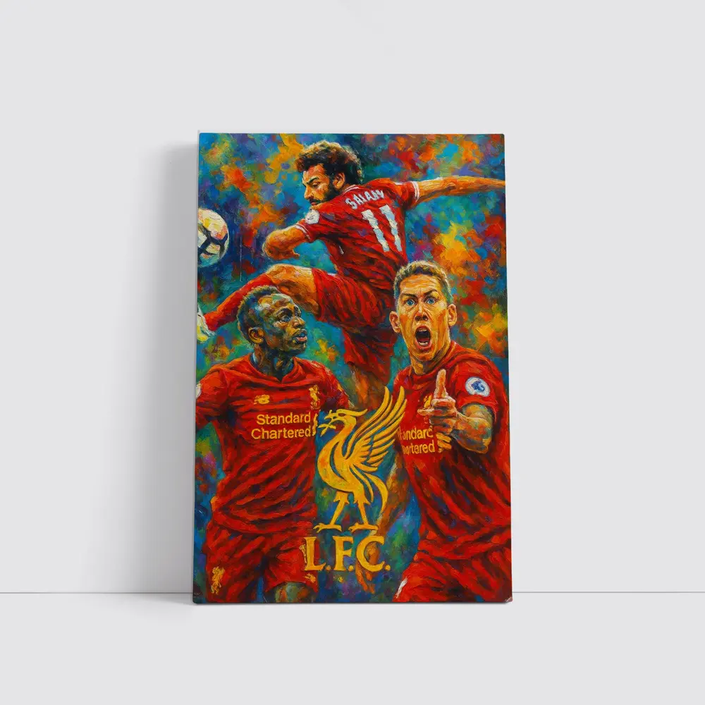Liverpool FC Players Oil Painting Art – Wall Art