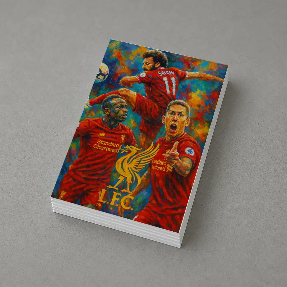 Liverpool FC Players Oil Painting Art – Postcards