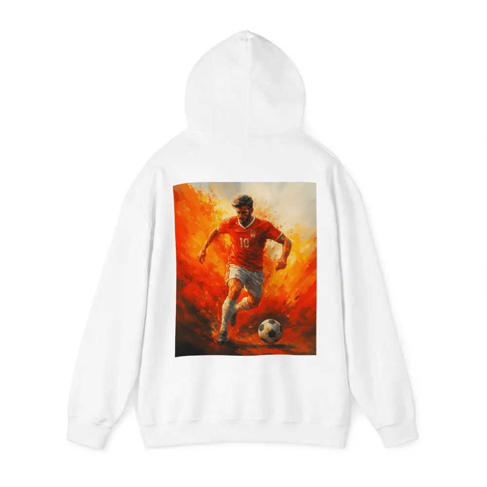 Soccer Player Number Ten Oil Painting – Hoodies