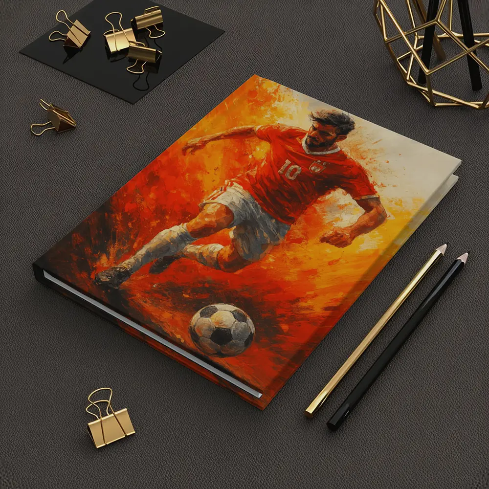 Soccer Player Number Ten Oil Painting – Notebooks