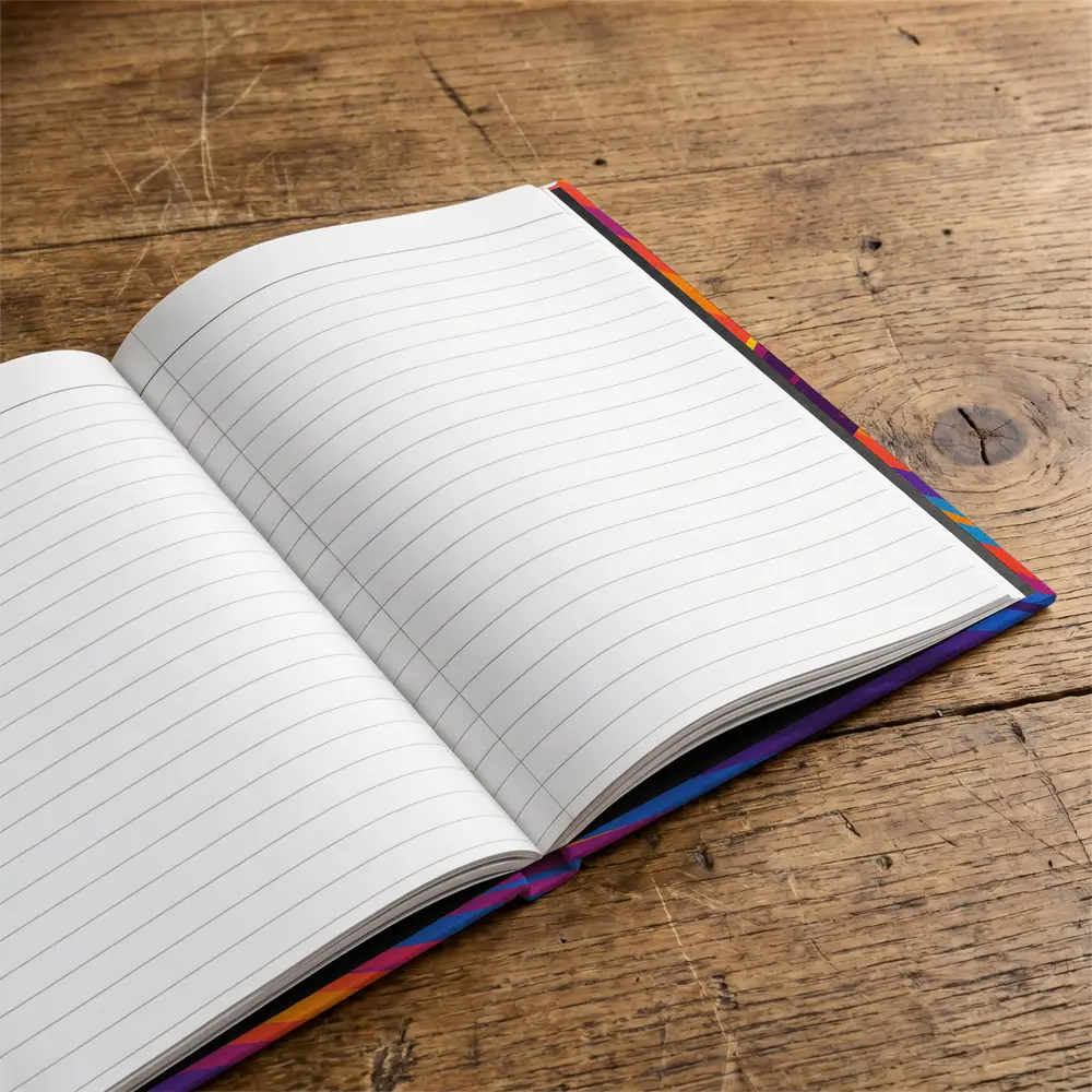 Surfer Riding Psychedelic Colorful Wave Art – Notebooks