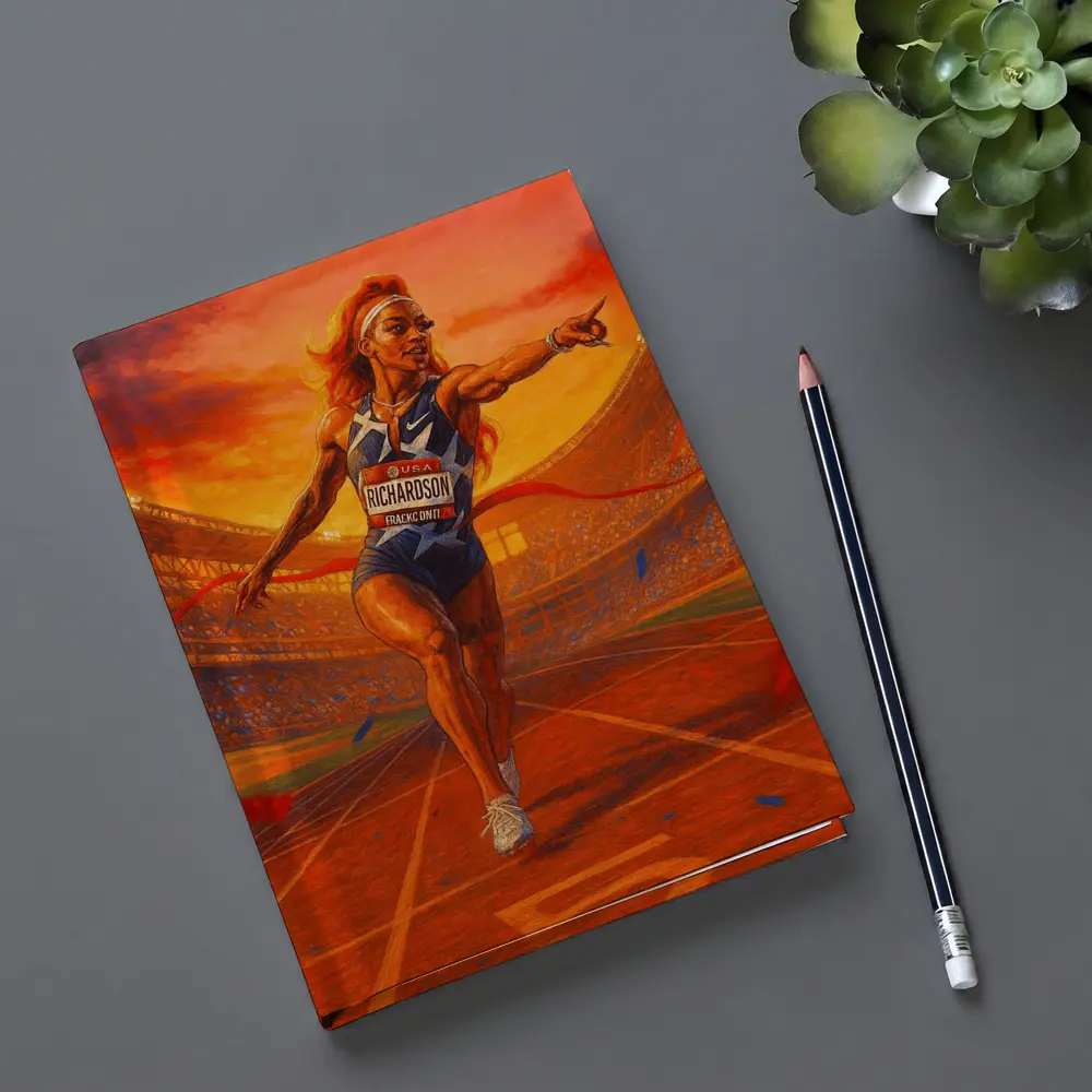 Richardson Sprinter Crossing Finish Line Stadium – Notebooks
