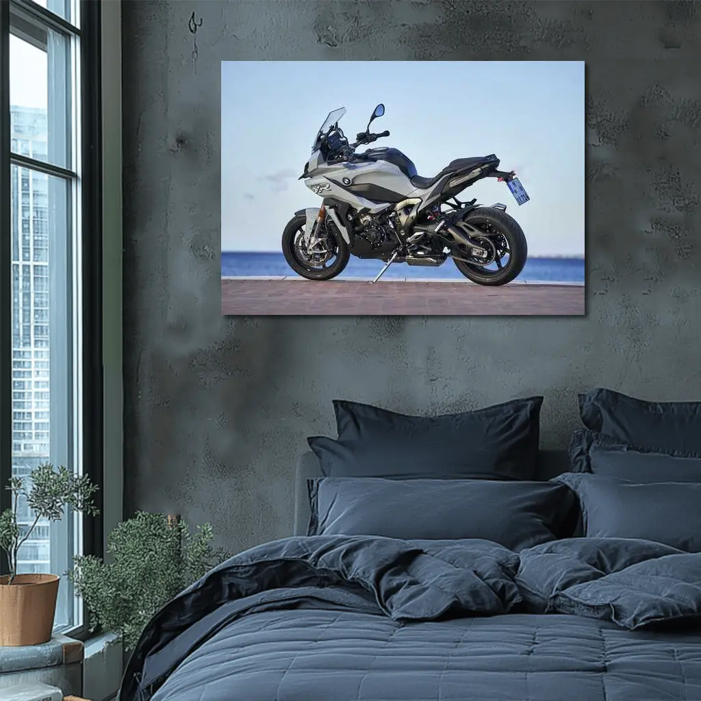 BMW F900XR Motorcycle By The Sea – Wall Art