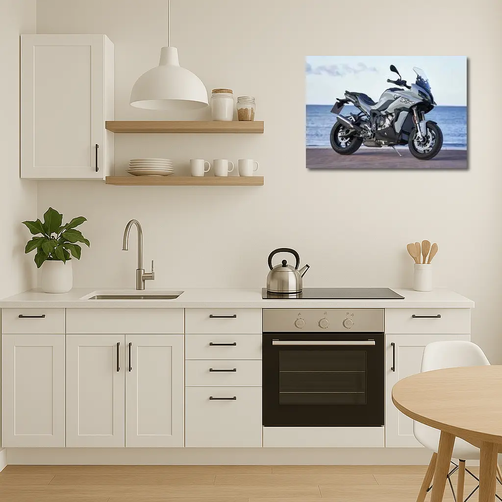 BMW S1000XR Adventure Bike Ocean Background – Wall Art