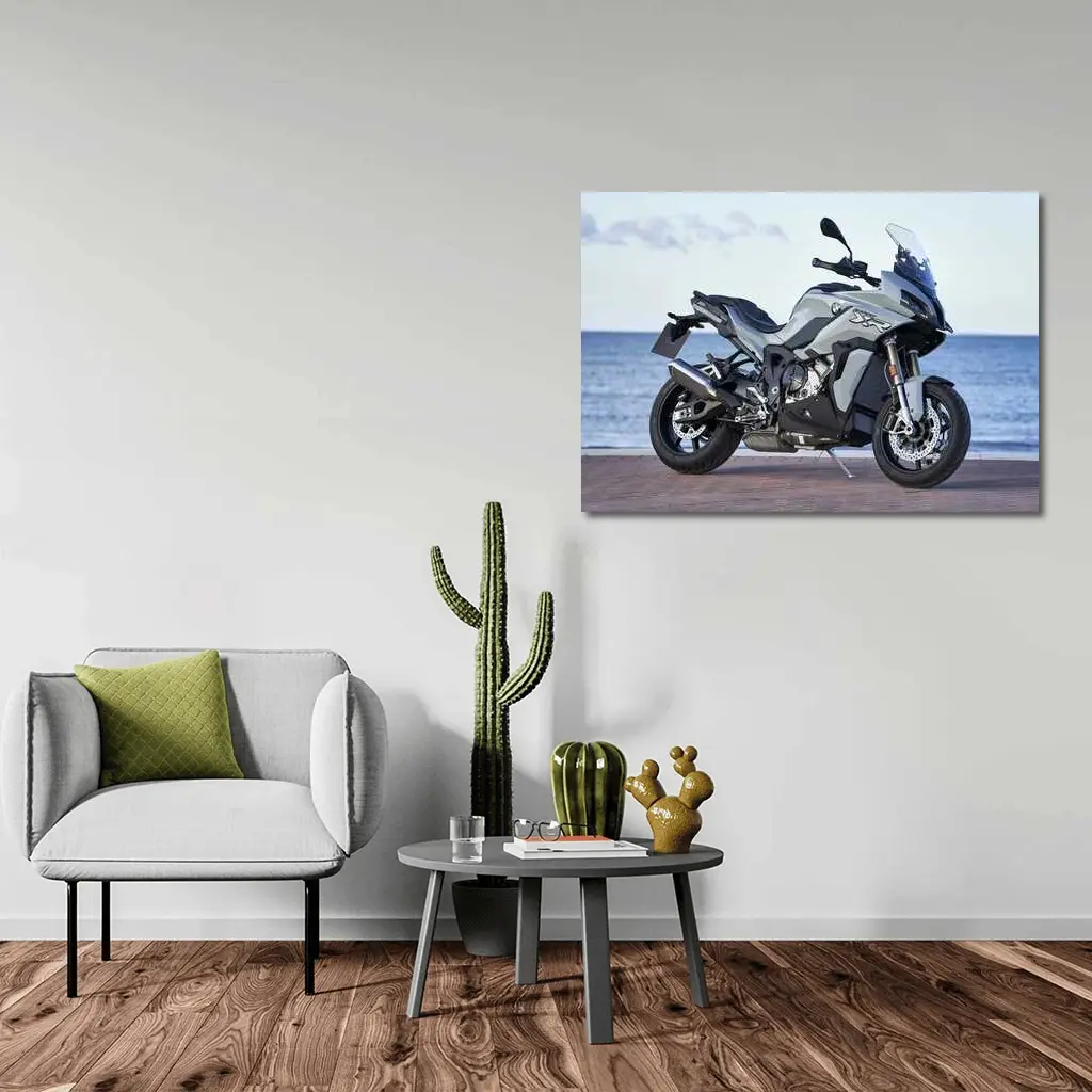 BMW S1000XR Adventure Bike Ocean Background – Wall Art