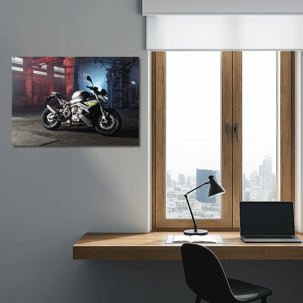 BMW S1000R Naked Bike Industrial Warehouse – Wall Art