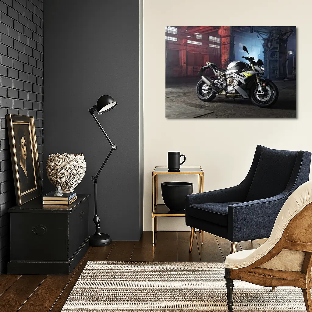 BMW S1000R Naked Bike Industrial Warehouse – Wall Art