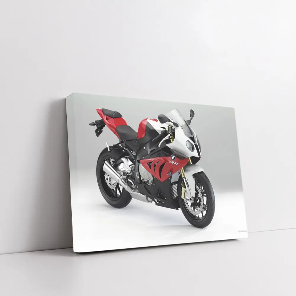 BMW S1000RR Sport Bike White Studio – Wall Art