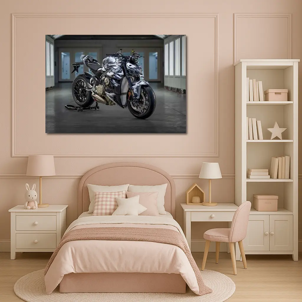 Ducati Streetfighter V4 Custom Art Garage – Wall Art